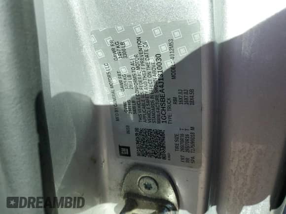 2018 Chevrolet Colorado 2WD Work Truck with VIN 1GCHSBEA4J1310030, listed as a Copart auction lot 82782605 with 198,996 mi miles and Clean title. Bid and sale history available at DreamBid. Image 12.