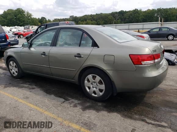 2008 Hyundai Sonata GLS with VIN 5NPET46C58H312674, listed as a Copart auction lot 70866604 with 212,698 mi miles and Salvage title. Bid and sale history available at DreamBid. Image 2.