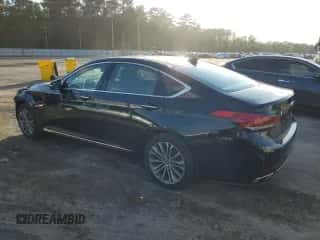 2015 Hyundai Genesis 3.8L z VIN KMHGN4JE7FU027324, wystawiony jako Copart lot #79649444 z przebiegiem 149 600 mil mil oraz Szkoda całkowita • Salvage title. Historia ofert i sprzedaży dostępna na DreamBid. Obrazek 2.