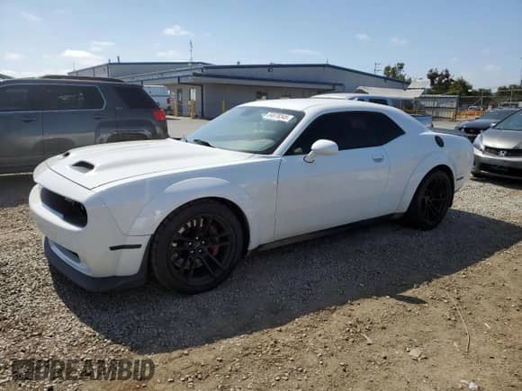 2021 Dodge Challenger SRT Hellcat with VIN 2C3CDZC93MH599434, listed as a Copart auction lot 54878345 with 16,554 mi miles and Salvage title. Bid and sale history available at DreamBid. Image 1.