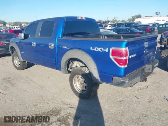 ✅ 2013 Ford F-150 XLT • VIN: 1FTFW1ET6DFA06602 • Lot: 43811593. Listed on IAAI with 124,847 mi. Free auction sales archive from the USA and detailed vehicle history report at DreamBid. Image 3.