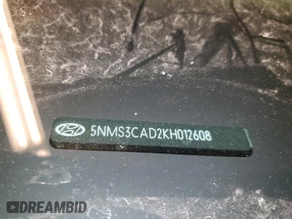 ✅ 2019 Hyundai Santa Fe SEL • VIN: 5NMS3CAD2KH012608 • Lot: 59444514. Wystawiony na Copart z przebiegiem 95 698 mil. Bezpłatny archiwum sprzedaży aukcyjnych z USA i szczegółowy raport historii pojazdu na DreamBid. Zdjęcie 14.