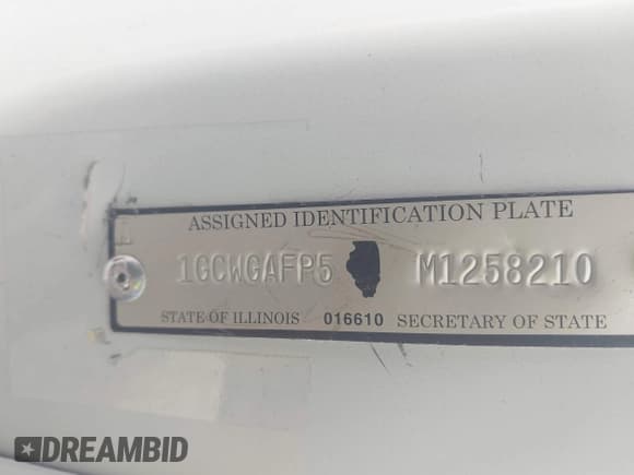 ✅ 2021 Chevrolet Express Cargo • VIN: 1GCWGAFP5M1258210 • Лот: 42378121. Опубликован ранее на IAAI с пробегом 50 438 миль. Бесплатный доступ к архиву аукционных продаж из США и подробный отчёт об истории автомобиля на DreamBid. Изображение 9.