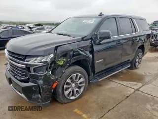 ✅ 2023 Chevrolet Tahoe LT • VIN: 1GNSCNKD6PR197847 • Lot: 51952165. Wystawiony na Copart z przebiegiem 40 792 mil. Bezpłatny archiwum sprzedaży aukcyjnych z USA i szczegółowy raport historii pojazdu na DreamBid. Zdjęcie 1.