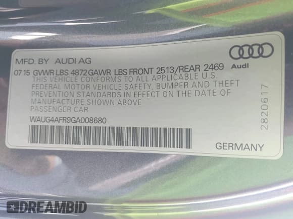 ✅ 2016 Audi S5 Premium Plus • VIN: WAUG4AFR9GA008680 • Lot: 42533150. Wystawiony na IAAI z przebiegiem 126 838 mil. Bezpłatny archiwum sprzedaży aukcyjnych z USA i szczegółowy raport historii pojazdu na DreamBid. Zdjęcie 9.