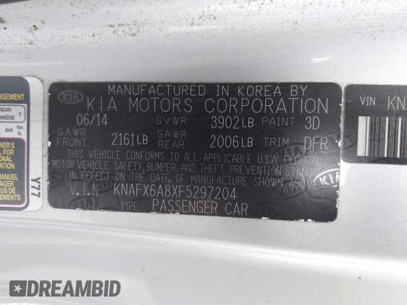 ✅ 2015 Kia Forte EX • VIN: KNAFX6A8XF5297204 • Lot: 43256827. Wystawiony na IAAI z przebiegiem 143 310 mil. Bezpłatny archiwum sprzedaży aukcyjnych z USA i szczegółowy raport historii pojazdu na DreamBid. Zdjęcie 9.