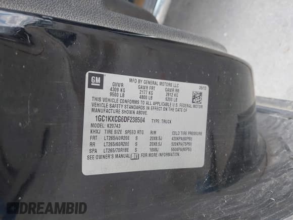 ✅ 2013 Chevrolet Silverado 2500HD LT • VIN: 1GC1KXCG6DF238504 • Lot: 42371679. Listed on IAAI with 206,794 mi. Free auction sales archive from the USA and detailed vehicle history report at DreamBid. Image 9.