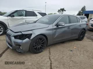 ✅ 2019 Infiniti Q50 Signature Edition • VIN: JN1EV7AR0KM591488 • Lot: 56716385. Listed on Copart with 54,378 mi. Free auction sales archive from the USA and detailed vehicle history report at DreamBid. Image 1.