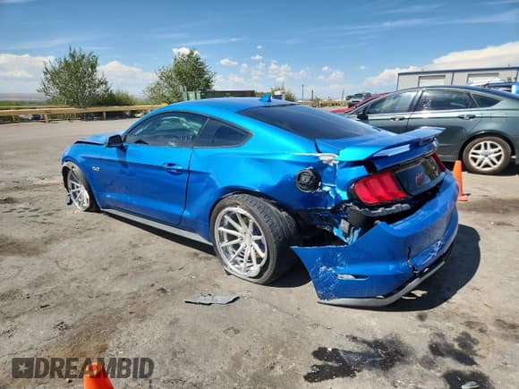 ✅ 2021 Ford Mustang GT • VIN: 1FA6P8CF4M5103845 • Lot: 70664745. Listed on Copart with 50,706 mi. Free auction sales archive from the USA and detailed vehicle history report at DreamBid. Image 2.