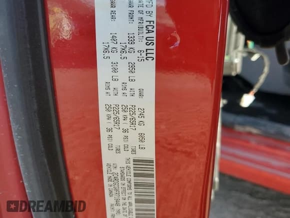 ✅ 2015 Dodge Grand Caravan SXT • VIN: 2C4RDGCG0FR718448 • Lot: 92817735. Listed on Copart with 176,474 mi. Free auction sales archive from the USA and detailed vehicle history report at DreamBid. Image 14.