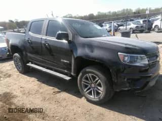 2020 Chevrolet Colorado 2WD Work Truck with VIN 1GCGSBEN7L1243070, listed as a IAAI auction lot 41890656 with 40,711 mi miles and . Bid and sale history available at DreamBid. Image 1.