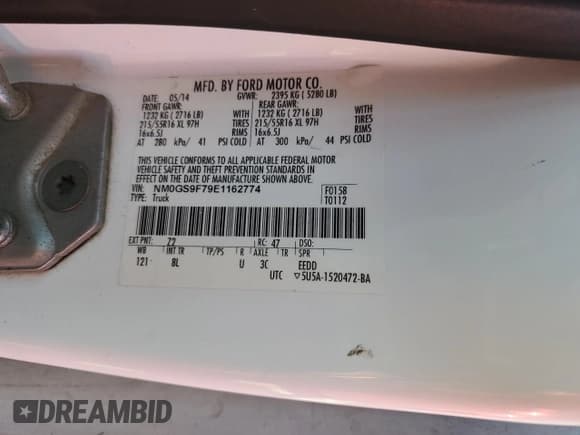 ✅ 2014 Ford Transit Connect XLT • VIN: NM0GS9F79E1162774 • Lot: 91009255. Wystawiony na Copart z przebiegiem 239 252 mil. Bezpłatny archiwum sprzedaży aukcyjnych z USA i szczegółowy raport historii pojazdu na DreamBid. Zdjęcie 13.