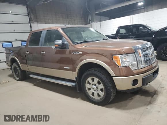 ✅ 2012 Ford F-150 Lariat • VIN: 1FTFW1ET5CFB15566 • Lot: 92307085. Listed on Copart with 143,359 mi. Free auction sales archive from the USA and detailed vehicle history report at DreamBid. Image 4.