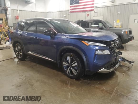 ✅ 2021 Nissan Rogue Platinum • VIN: JN8AT3DD6MW321588 • Lot: 67430945. Listed on Copart with 46,282 mi. Free auction sales archive from the USA and detailed vehicle history report at DreamBid. Image 4.