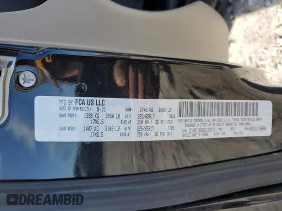 ✅ 2016 Chrysler Town & Country Touring • VIN: 2C4RC1BG0GR159714 • Лот: 70199365. Опубликован ранее на Copart с пробегом 89 616 миль. Бесплатный доступ к архиву аукционных продаж из США и подробный отчёт об истории автомобиля на DreamBid. Изображение 13.