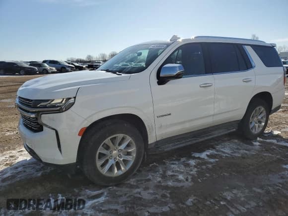 ✅ 2023 Chevrolet Tahoe Premier • VIN: 1GNSKSKD8PR246175 • Лот: 48263865. Опубликован ранее на Copart с пробегом 54 988 миль. Бесплатный доступ к архиву аукционных продаж из США и подробный отчёт об истории автомобиля на DreamBid. Изображение 1.