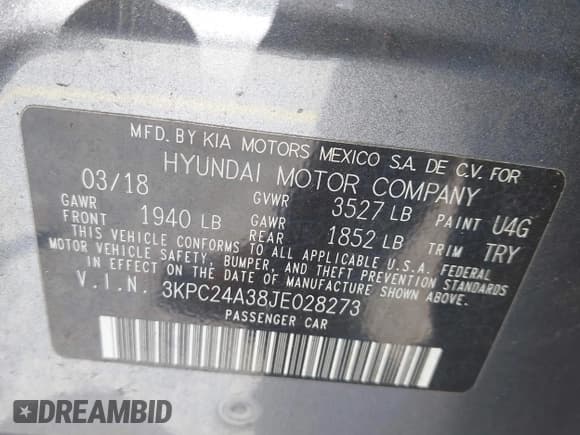 ✅ 2018 Hyundai Accent SE • VIN: 3KPC24A38JE028273 • Лот: 42031316. Опубликован ранее на IAAI с пробегом 98 555 миль. Бесплатный доступ к архиву аукционных продаж из США и подробный отчёт об истории автомобиля на DreamBid. Изображение 9.