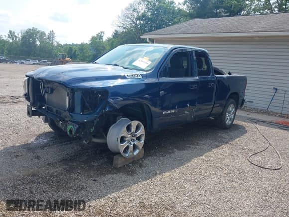 ✅ 2022 Ram 1500 Big Horn • VIN: 1C6SRFBT1NN255976 • Lot: 42461238. Listed on IAAI with 56,518 mi. Free auction sales archive from the USA and detailed vehicle history report at DreamBid. Image 2.