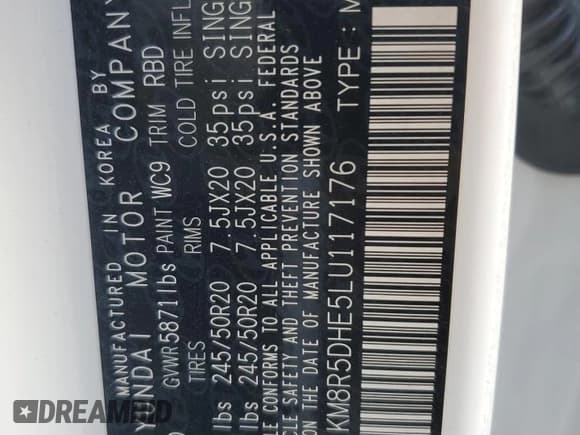 ✅ 2020 Hyundai Palisade Limited • VIN: KM8R5DHE5LU117176 • Лот: 75949604. Опубликован ранее на Copart с пробегом 43 734 миль. Бесплатный доступ к архиву аукционных продаж из США и подробный отчёт об истории автомобиля на DreamBid. Изображение 16.