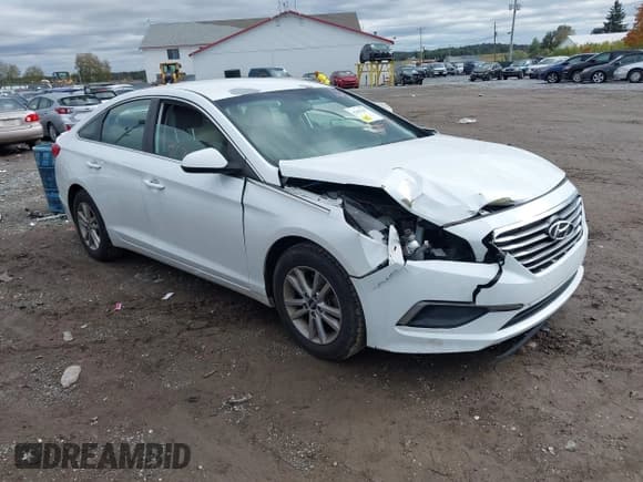 ✅ 2016 Hyundai Sonata SE • VIN: 5NPE24AF7GH283682 • Lot: 43457637. Listed on IAAI with 161,697 mi. Free auction sales archive from the USA and detailed vehicle history report at DreamBid. Image 1.