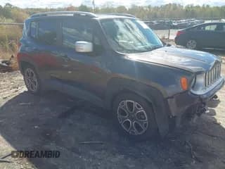 ✅ 2016 Jeep Renegade Limited • VIN: ZACCJADT4GPC96326 • Lot: 43543123. Wystawiony na IAAI z przebiegiem 146 930 mil. Bezpłatny archiwum sprzedaży aukcyjnych z USA i szczegółowy raport historii pojazdu na DreamBid. Zdjęcie 1.