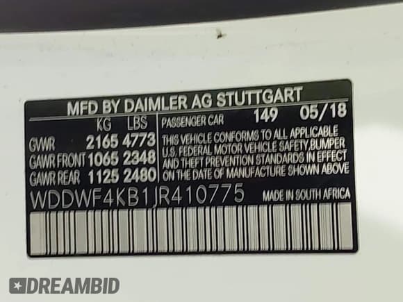 ✅ 2018 Mercedes-Benz C 300 • VIN: WDDWF4KB1JR410775 • Lot: 42376005. Wystawiony na IAAI z przebiegiem 64 413 mil. Bezpłatny archiwum sprzedaży aukcyjnych z USA i szczegółowy raport historii pojazdu na DreamBid. Zdjęcie 9.