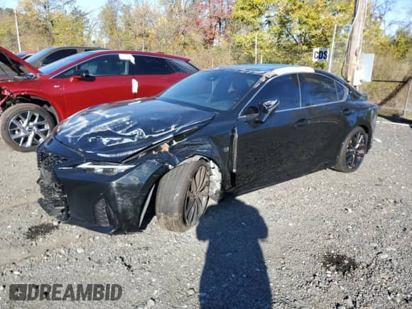 2025 Lexus IS 350 F Sport z VIN JTHBZ1B25S5084436, wystawiony jako Copart lot #90548835 z przebiegiem 8 686 mil mil oraz Nie do naprawy • Non repairable. Historia ofert i sprzedaży dostępna na DreamBid. Obrazek 1.