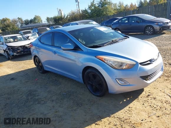 ✅ 2012 Hyundai Elantra GLS • VIN: KMHDH4AE5CU295486 • Lot: 43475107. Listed on IAAI with 142,255 mi. Free auction sales archive from the USA and detailed vehicle history report at DreamBid. Image 1.