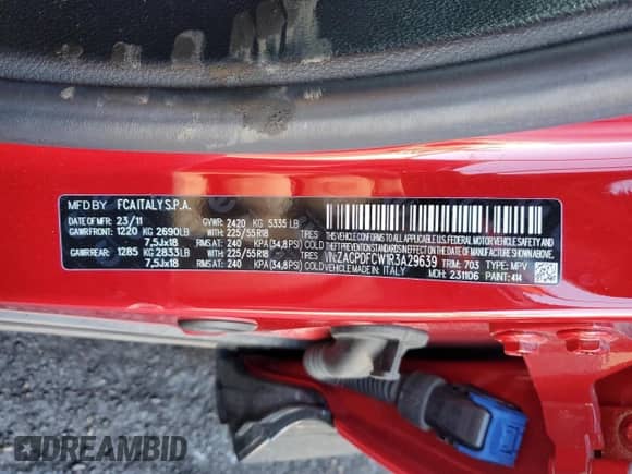 2024 Dodge Hornet R/T z VIN ZACPDFCW1R3A29639, wystawiony jako Copart lot #46232455 z przebiegiem 10 905 mil mil oraz Czysty tytuł • Clean title. Historia ofert i sprzedaży dostępna na DreamBid. Obrazek 14.