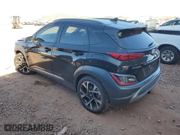 ✅ 2022 Hyundai Kona Limited • VIN: KM8K53A35NU786670 • Lot: 92683845. Wystawiony na Copart z przebiegiem 27 210 mil. Bezpłatny archiwum sprzedaży aukcyjnych z USA i szczegółowy raport historii pojazdu na DreamBid. Zdjęcie 2.
