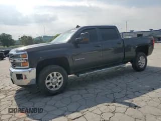 ✅ 2015 Chevrolet Silverado 2500HD LT • VIN: 1GC1KVE8XFF585086 • Lot: 63446335. Listed on Copart with 116,672 mi. Free auction sales archive from the USA and detailed vehicle history report at DreamBid. Image 1.