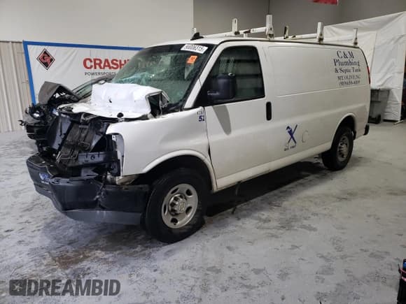 ✅ 2020 Chevrolet Express Cargo • VIN: 1GCWGAFGXL1247900 • Lot: 90006315. Listed on Copart with 192,690 mi. Free auction sales archive from the USA and detailed vehicle history report at DreamBid. Image 1.