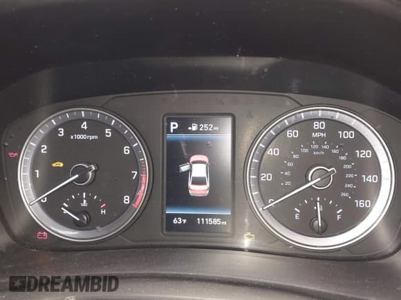 ✅ 2018 Hyundai Sonata Sport Plus • VIN: 5NPE34AF7JH607055 • Lot: 43617516. Listed on IAAI with 111,585 mi. Free auction sales archive from the USA and detailed vehicle history report at DreamBid. Image 7.