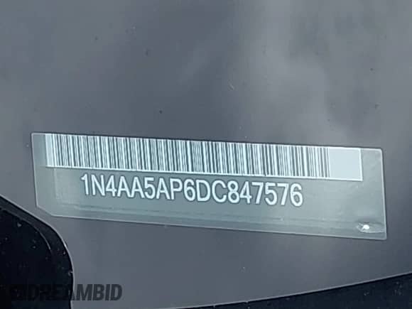 2013 Nissan Maxima SV с VIN 1N4AA5AP6DC847576, выставлен на аукционе IAAI как лот 42482471 с пробегом 201 012 миль миль и . История ставок и продаж доступна на DreamBid. Изображение 9.