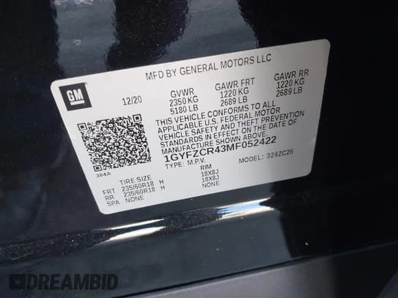 ✅ 2021 Cadillac XT4 FWD Premium Luxury • VIN: 1GYFZCR43MF052422 • Лот: 41985859. Опубликован ранее на IAAI с пробегом 25 112 миль. Бесплатный доступ к архиву аукционных продаж из США и подробный отчёт об истории автомобиля на DreamBid. Изображение 9.