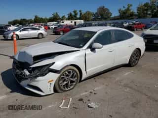 2020 Hyundai Sonata SEL z VIN 5NPEL4JA2LH021130, wystawiony jako Copart lot #71849385 z przebiegiem 106 779 mil mil oraz Szkoda całkowita • Salvage title. Historia ofert i sprzedaży dostępna na DreamBid. Obrazek 1.