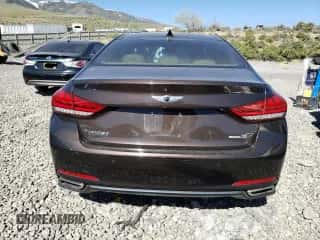 2015 Hyundai Genesis 3.8L z VIN KMHGN4JE6FU073937, wystawiony jako Copart lot #55221414 z przebiegiem 51 771 mil mil oraz Szkoda całkowita • Salvage title. Historia ofert i sprzedaży dostępna na DreamBid. Obrazek 6.