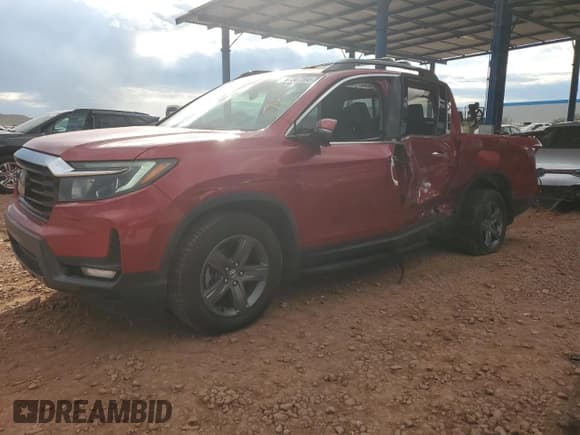 ✅ 2021 Honda Ridgeline RTL-E • VIN: 5FPYK3F75MB017913 • Lot: 87307395. Wystawiony na Copart z przebiegiem 56 837 mil. Bezpłatny archiwum sprzedaży aukcyjnych z USA i szczegółowy raport historii pojazdu na DreamBid. Zdjęcie 1.