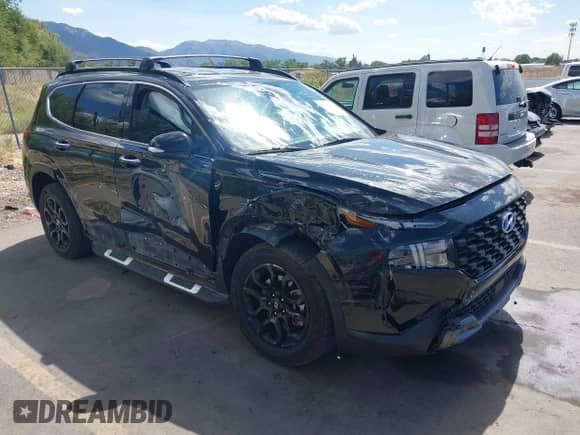 2022 Hyundai Santa Fe XRT with VIN 5NMS6DAJ3NH437603, listed as a IAAI auction lot 43199374 with 38,550 mi miles and . Bid and sale history available at DreamBid. Image 1.