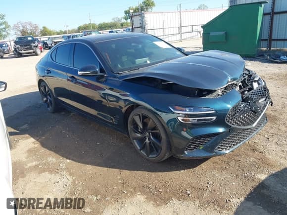 ✅ 2022 Genesis G70 3.3T • VIN: KMTG54TE5NU085630 • Лот: 43413892. Опубликован ранее на IAAI с пробегом 40 620 миль. Бесплатный доступ к архиву аукционных продаж из США и подробный отчёт об истории автомобиля на DreamBid. Изображение 1.