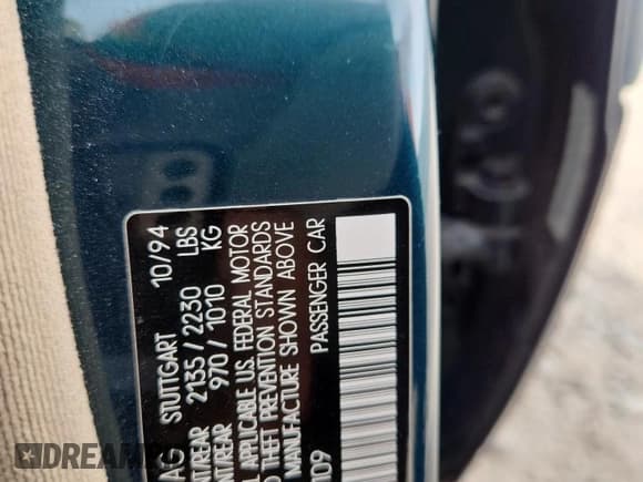 ✅ 1995 Mercedes-Benz C 2.8L • VIN: WDBHA28E5SF171109 • Лот: 70475315. Опубликован ранее на Copart с пробегом 70 295 миль. Бесплатный доступ к архиву аукционных продаж из США и подробный отчёт об истории автомобиля на DreamBid. Изображение 12.