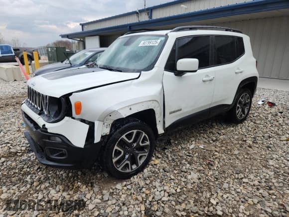 ✅ 2017 Jeep Renegade Latitude • VIN: ZACCJBBB6HPF22321 • Lot: 90799125. Listed on Copart with 101,455 mi. Free auction sales archive from the USA and detailed vehicle history report at DreamBid. Image 1.