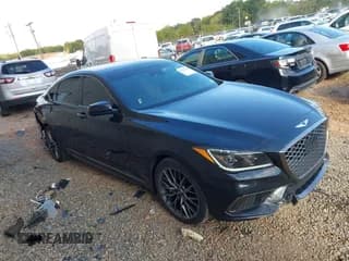 ✅ 2019 Genesis G80 Sport • VIN: KMHGN4JB1KU286228 • Lot: 43196790. Listed on IAAI with 128,002 mi. Free auction sales archive from the USA and detailed vehicle history report at DreamBid. Image 1.