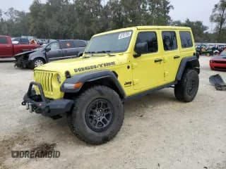✅ 2022 Jeep Wrangler Unlimited High Tide • VIN: 1C4HJXDG8NW242586 • Lot: 42751785. Listed on Copart with 11,476 mi. Free auction sales archive from the USA and detailed vehicle history report at DreamBid. Image 1.
