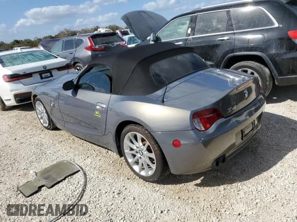✅ 2008 BMW Z4 3.0i • VIN: 4USBU33578LW76035 • Lot: 78516954. Listed on Copart with 74,775 mi. Free auction sales archive from the USA and detailed vehicle history report at DreamBid. Image 2.