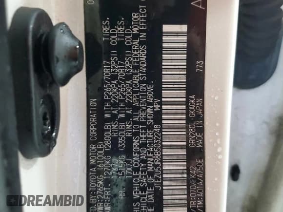 ✅ 2011 Toyota 4Runner SR5 • VIN: JTEZU5JR8B5032248 • Лот: 90303385. Опубликован ранее на Copart с пробегом 275 760 миль. Бесплатный доступ к архиву аукционных продаж из США и подробный отчёт об истории автомобиля на DreamBid. Изображение 12.