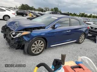 2017 Hyundai Sonata Sport with VIN 5NPE34AF4HH584523, listed as a Copart auction lot 80478675 with 89,567 mi miles and Non repairable. Bid and sale history available at DreamBid. Image 1.