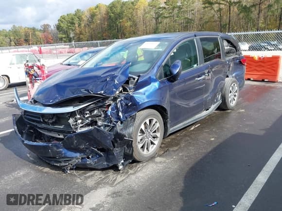 ✅ 2024 Honda Odyssey EX-L • VIN: 5FNRL6H63RB018582 • Lot: 43593952. Wystawiony na IAAI z przebiegiem 55 184 mil. Bezpłatny archiwum sprzedaży aukcyjnych z USA i szczegółowy raport historii pojazdu na DreamBid. Zdjęcie 2.