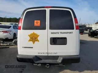 2023 Chevrolet Express Passenger LS с VIN 1GAZGNFP3P1203207, выставлен на аукционе Copart как лот 88967425 с пробегом Не указан миль и Списание • Salvage title. История ставок и продаж доступна на DreamBid. Изображение 6.