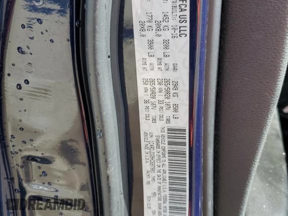 ✅ 2017 Dodge Durango GT • VIN: 1C4RDJDG9HC697901 • Lot: 91401665. Listed on Copart with 152,363 mi. Free auction sales archive from the USA and detailed vehicle history report at DreamBid. Image 13.